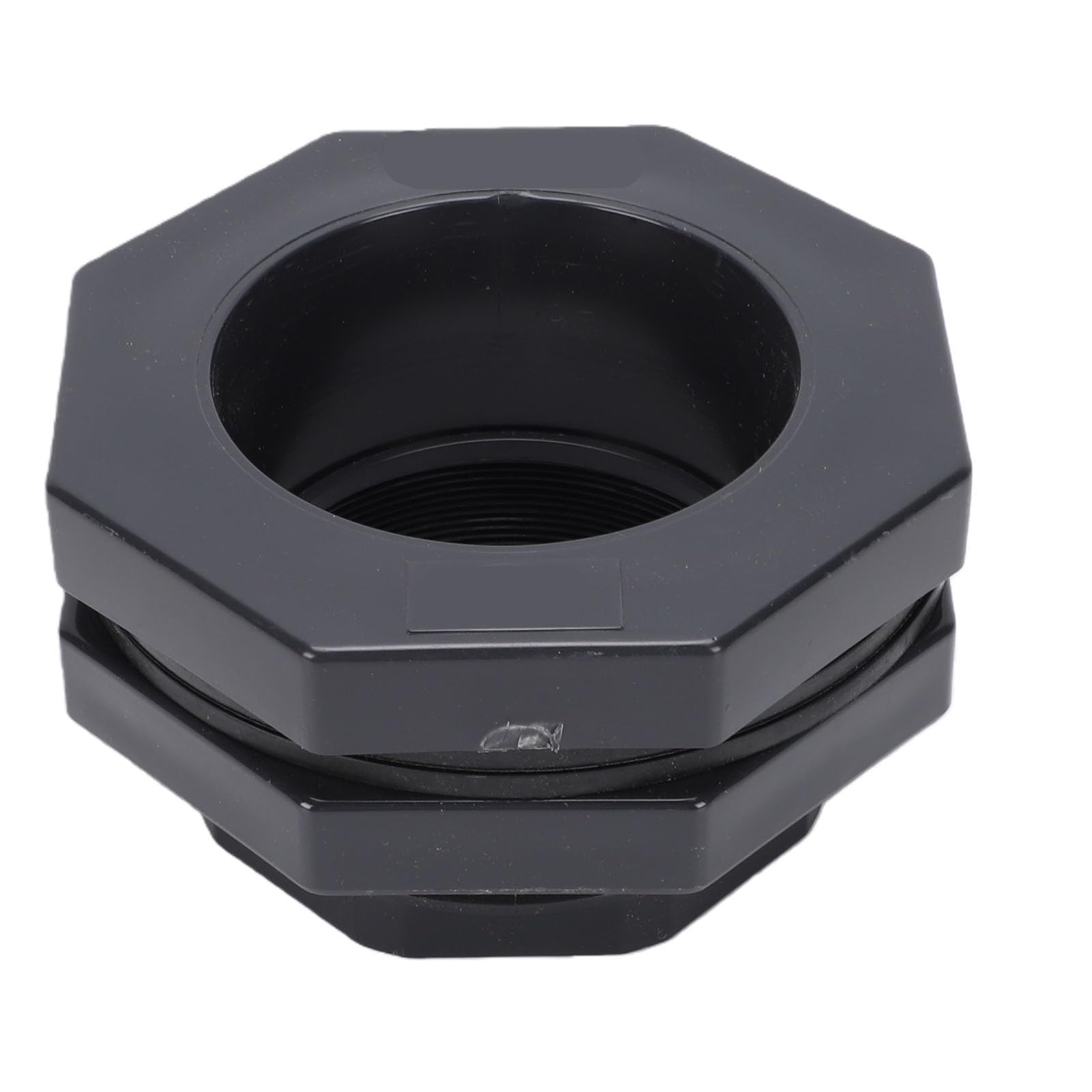 FTVOGUE Raccord de Cloison de 3 Pouces, Connecteur de Réservoir D'eau en | PVC Haute Résistance, Joint EPDM Inclus, Compatible avec Seau de Pluie, Aquarium, Piscine, Réservoir Industriel