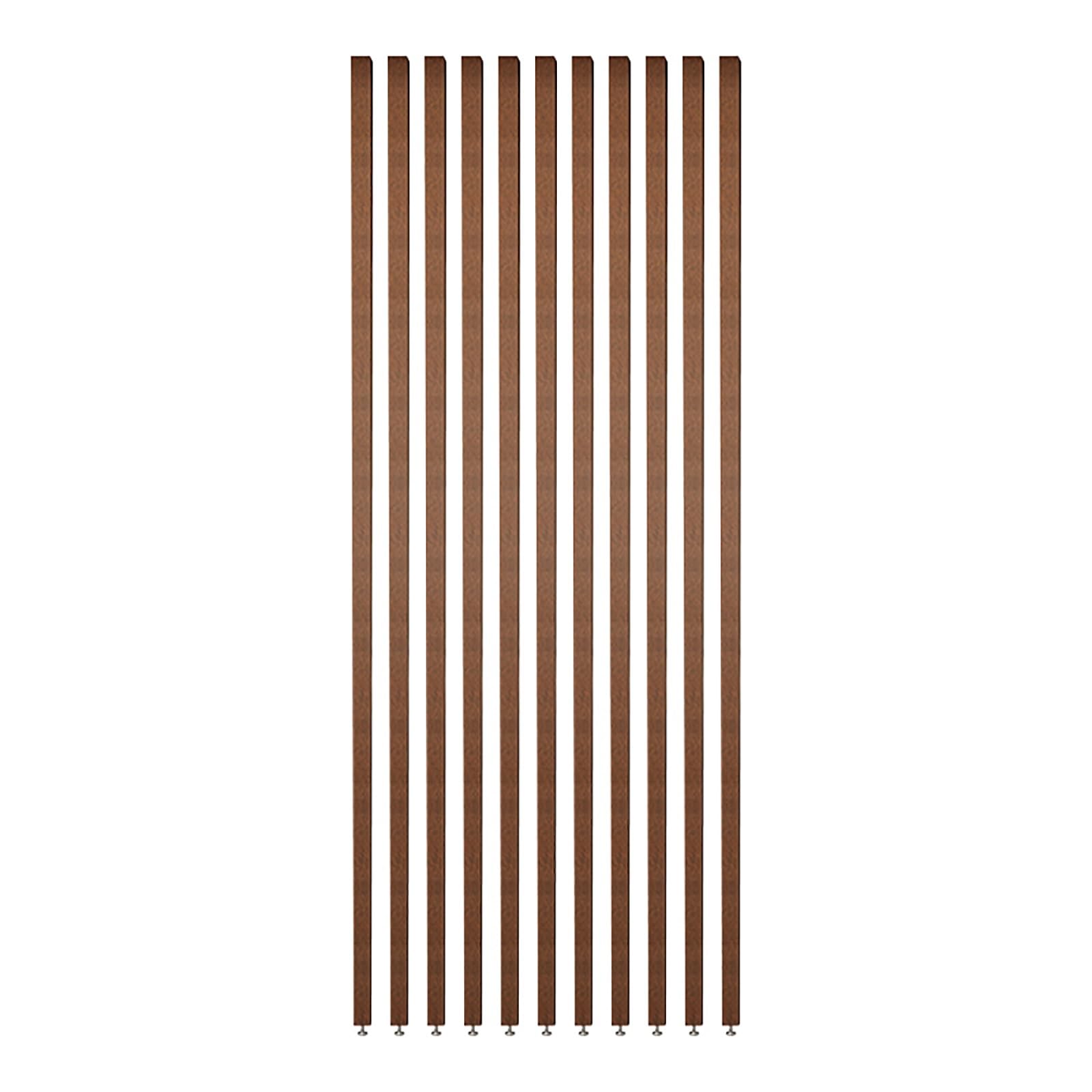Floor to Ceiling Wooden Slats，Privacy Screens Room Partition Post，Freestanding Modern Wall Post Partition，Living Dining Study Sitting-Room DIY Separator Post(7root,215cm/84.6in/7.05ft)