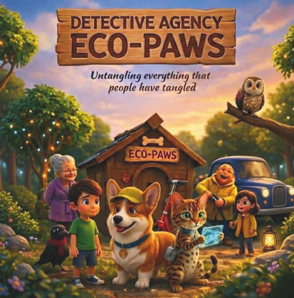 Detective Agency Eco -Paws: 5 Interactive Educational Adventure Stories for Kids: Help Batson the Corgi and Christie the Cat Save the Planet!