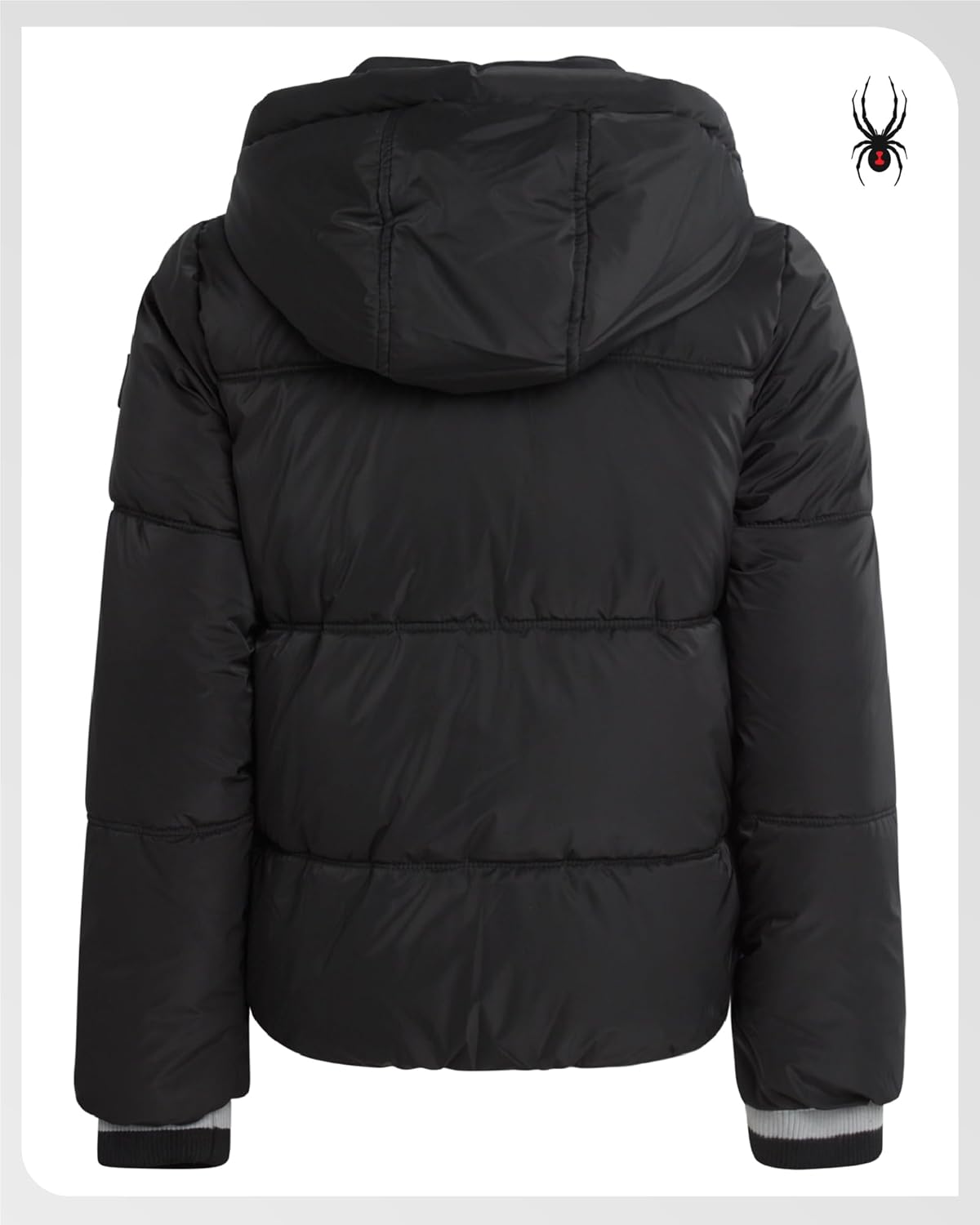 Spyder Girls Puffer Jacket - Insulated Wind and Water Resistant Faux Fur Sherpa Lined Zip Up Hooded Winter Coat for Girls - Image 6