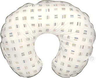 Boppy Original Nursing Pillow with Organic Cotton Cover, Swatchcard, Ergonomic Nursing Essentials for Bottle and Breastfeeding, Firm Hypoallergenic Fiber Fill with 100% Organic Cotton Pillow Cover