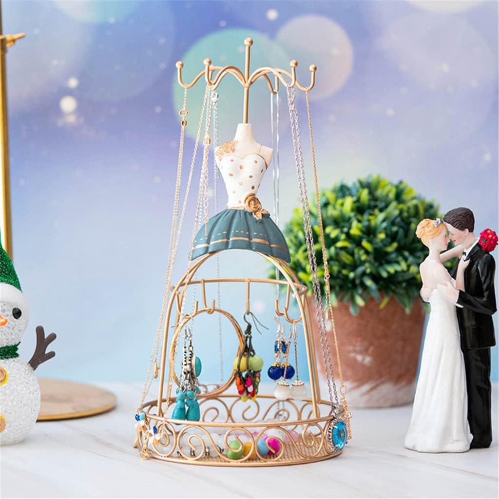 Jewelry Rack Princess Dress Jewelry Rack Ornament Holder Ornament Necklace Earring Storage Display Rack
