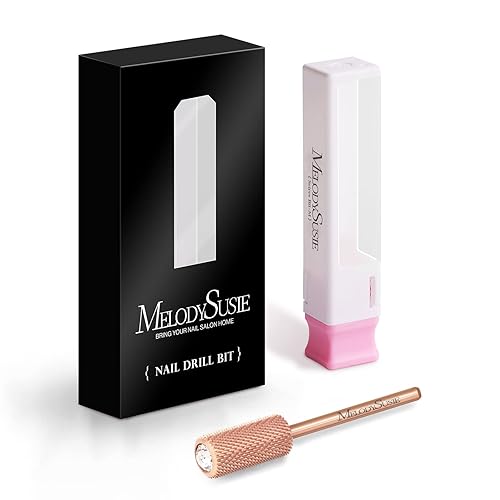 Miniatura 8 de MelodySusie Brocas para uñas con parte superior de cristal, brocas de carburo de barril grande de 2,38 mm, adecuadas para manicura, pedicura,