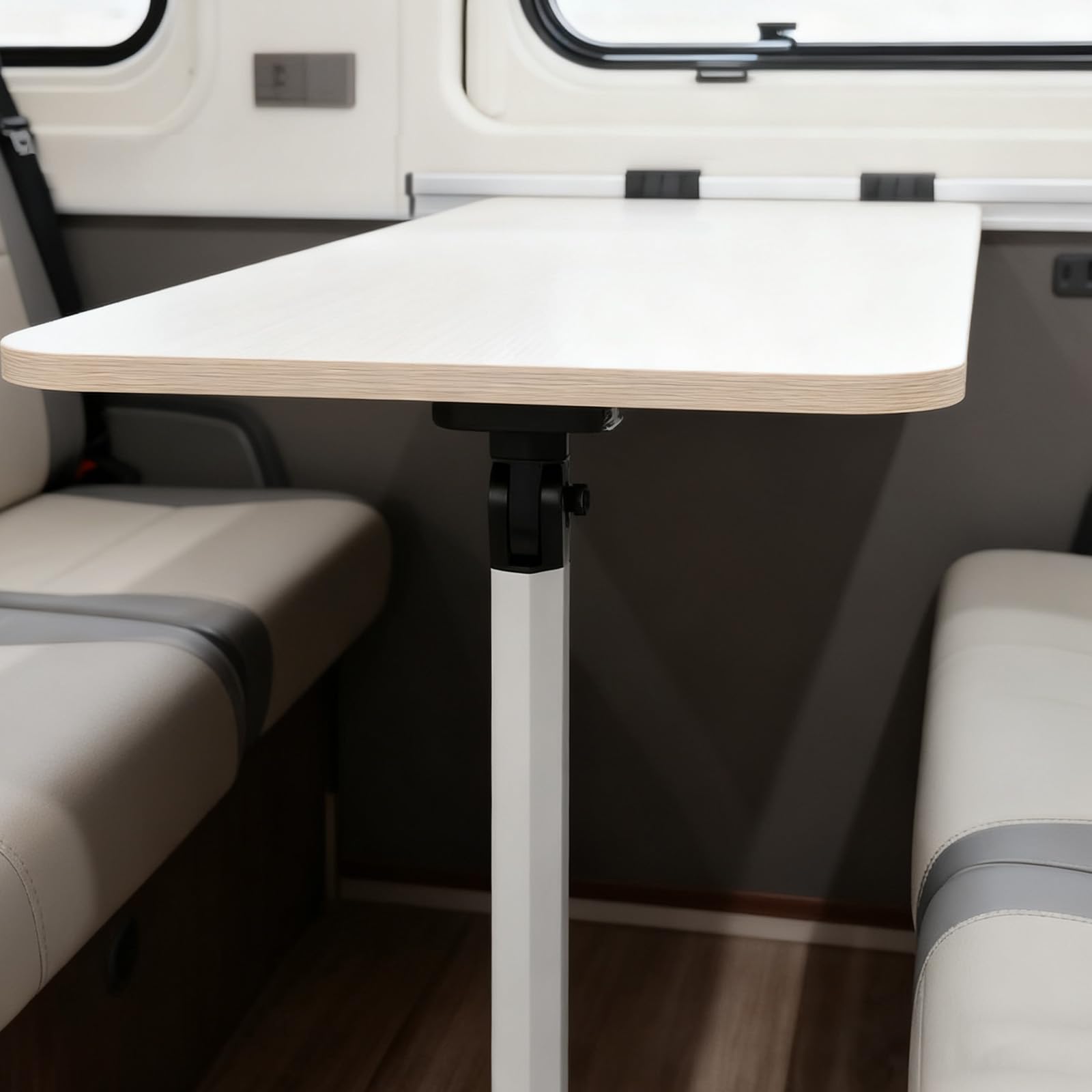 Pata De Mesa Extraíble Y Riel Deslizante Para Autocaravanas Y Yates, Pata De Mesa Plegable 51,5-78 cm Telescópica Para Autocaravanas Rieles Guía De 50 cm Soporte De Base Para Mesa De Autocaravana