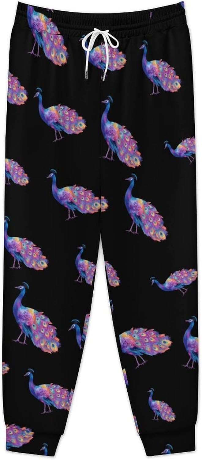 Colored Peacock Casual Men's Sweatpants Lounge Pant 4X-Large