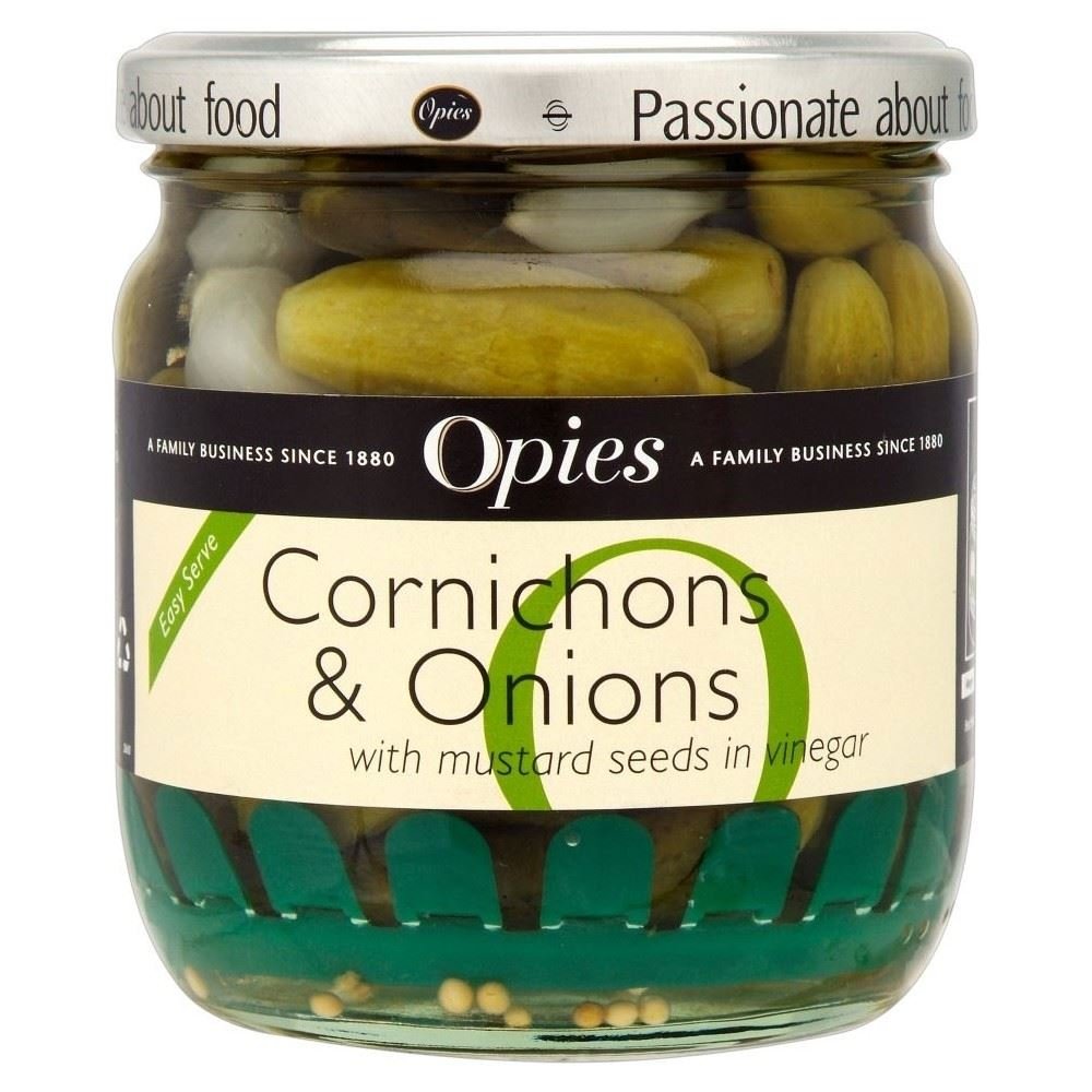Opies Pepinillos Y Cebollas Con Semillas De Mostaza (400g) (Paquete de 6)