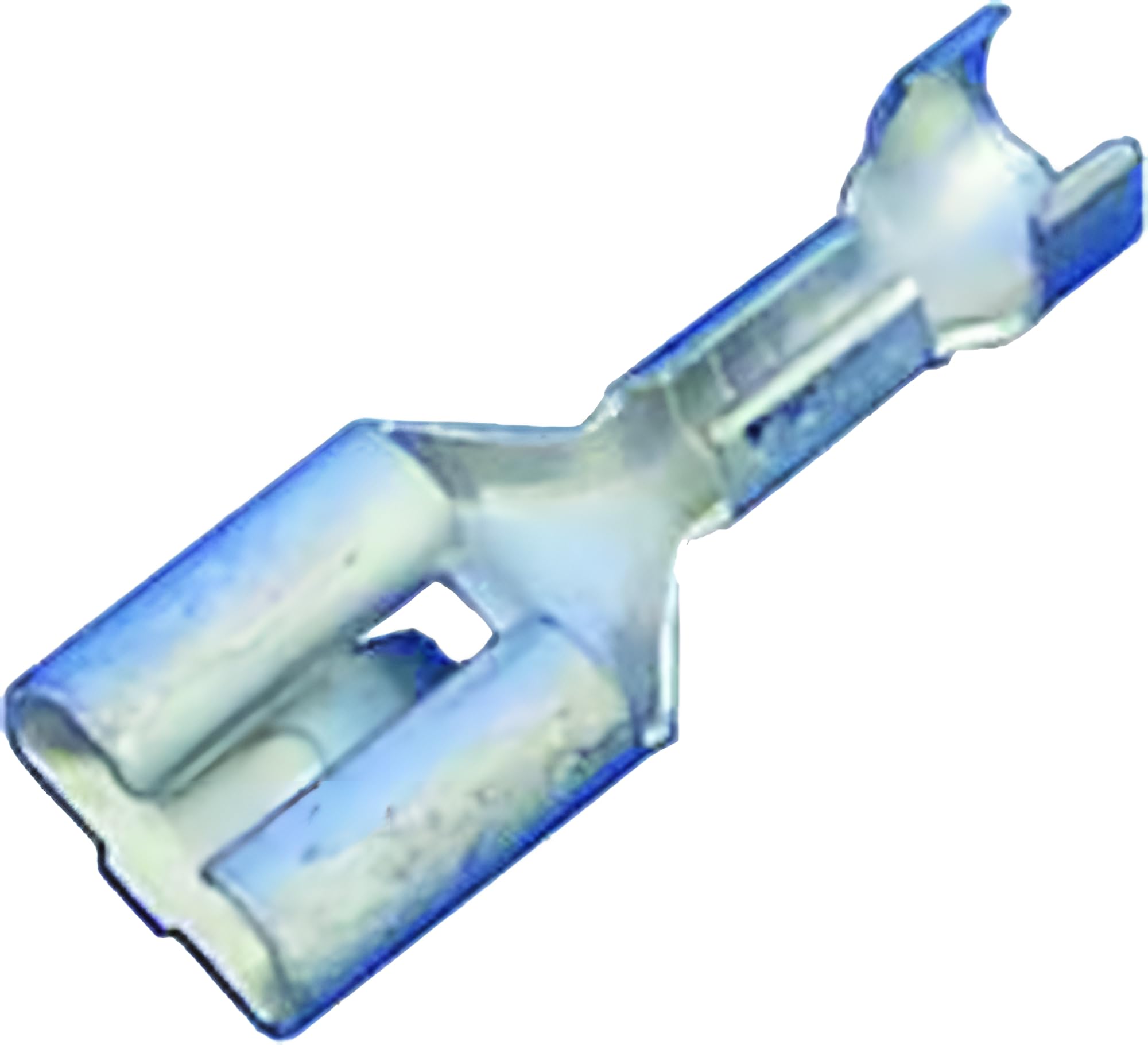 Kalitec 10x Cosse Plate DIN 46340 avec Languette 4-6 mm² 6,3x0,8 mm | Fiche plate en laiton étamé pour automobile - Connecteur à sertir avec douille électrique et contact plat de sécurité