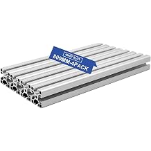 4 Pack 4040 T Slot Aluminum Extrusion 200mm Black
