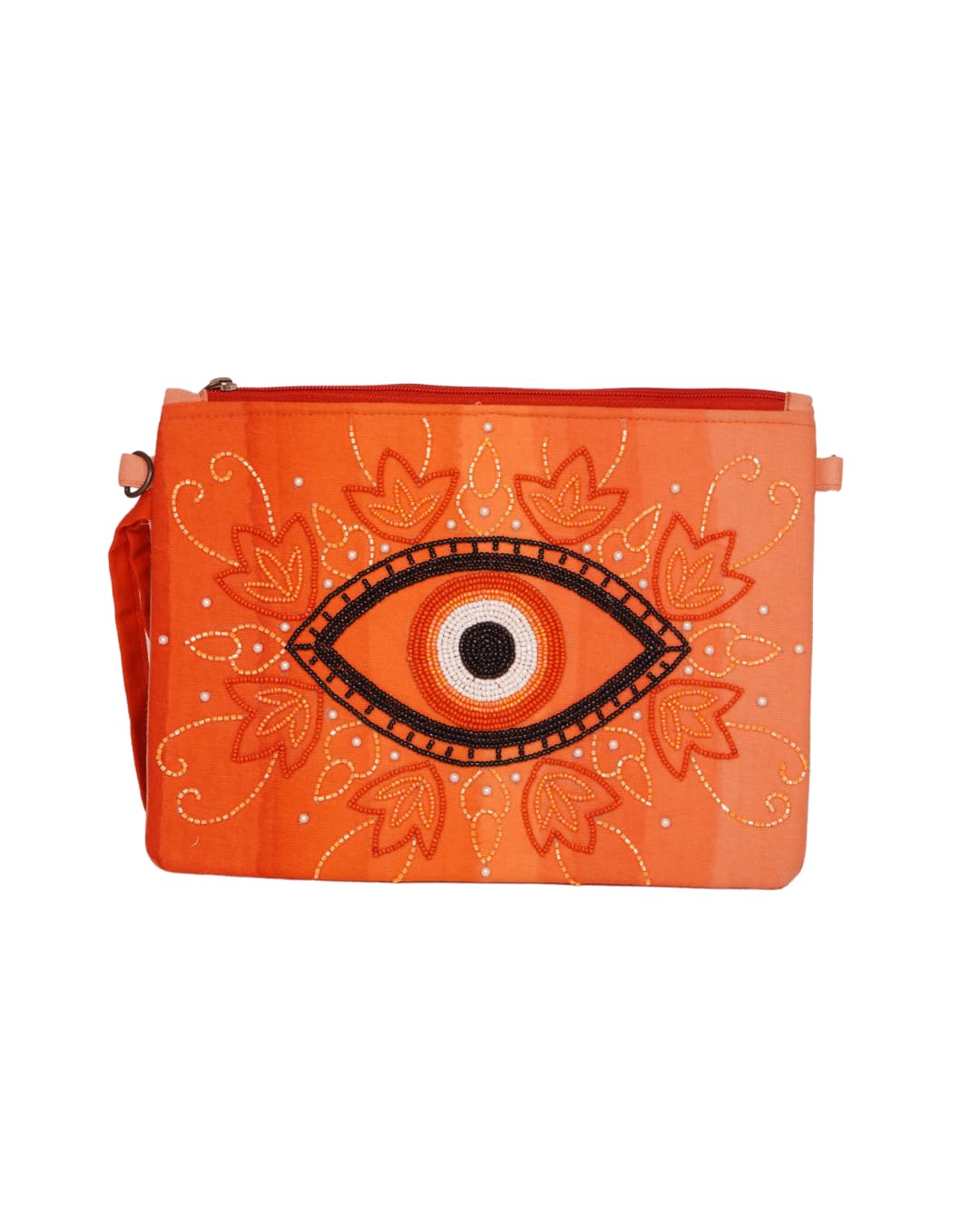 Orange Evil Eye Pouch-picture-24