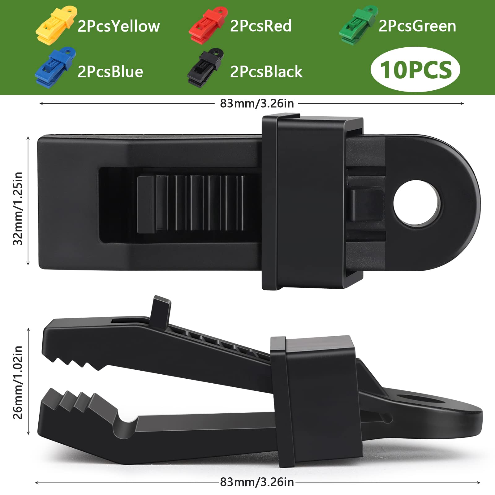 Clip Per Teloni, Clip Con Occhielli In Plastica Per Tende Da Campeggio Per Tende Da Sole Tende Da Sole Tessuti Giardino Attivita Allaperto 87609201