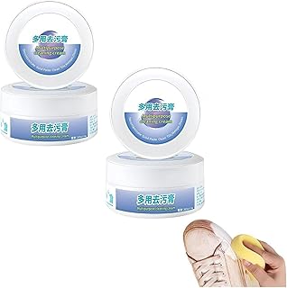 Multi-Functional Cleaning and Stain Removal Cream, 2023 New Version Multi-Functional Cleaning and Stain Removal Cream, All-Purpose Rinse-Free Cleaning Cream, with Sponge (Multicolor : *2)