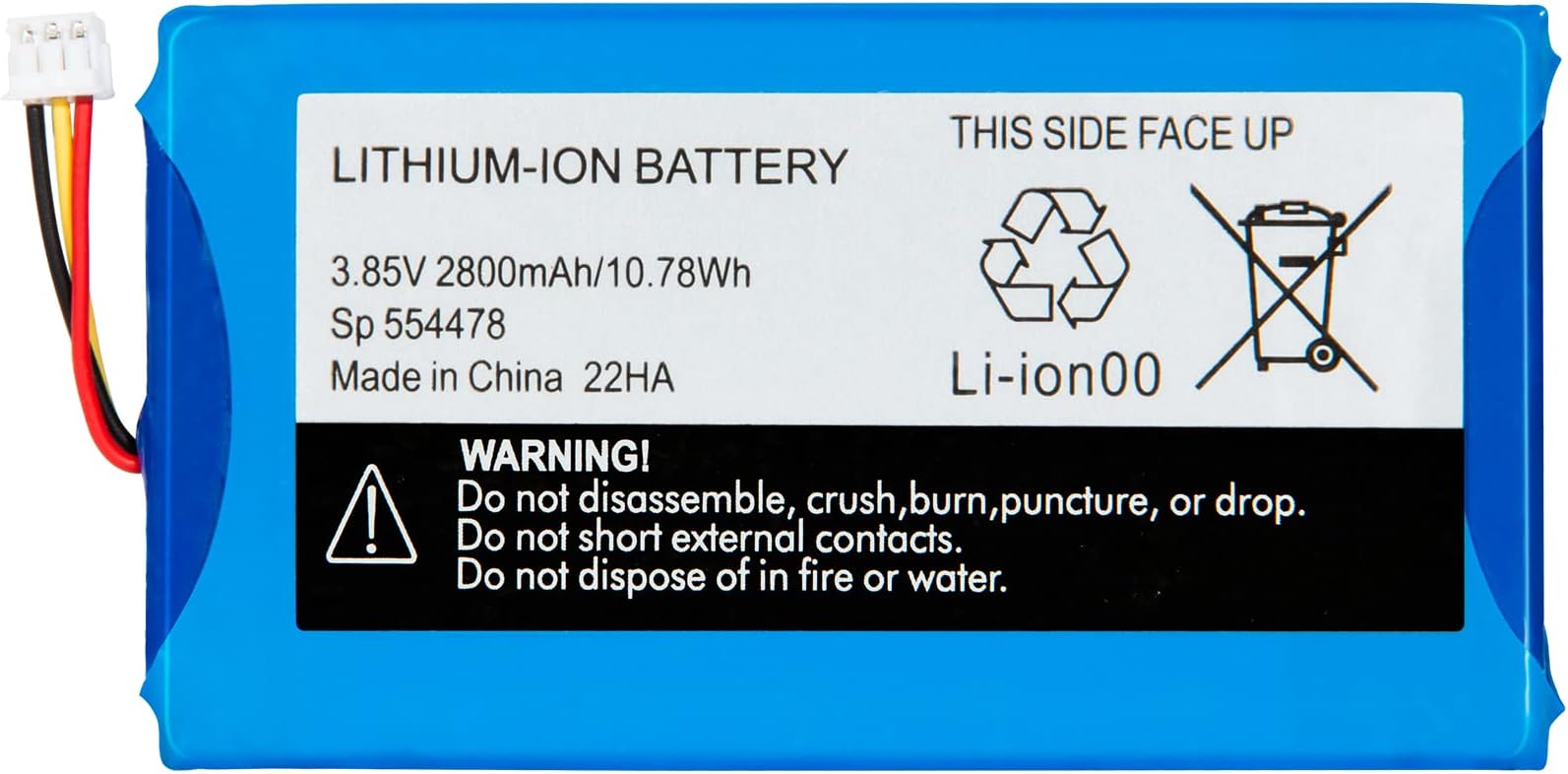 Batteria Sostitutiva Per Babyphone Infant Optics DXR-8 Pro - 2400mAh Li-Poly, Compatibile Con Modello SP554478 - Foto 4