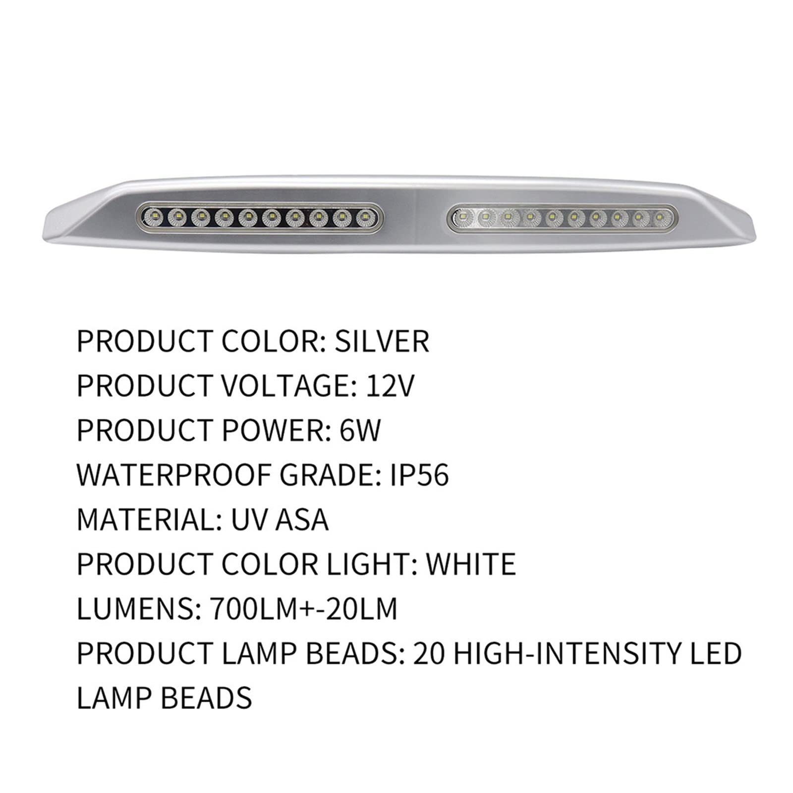 Wodoodporna 12V RV Caravan LED markiza oświetlenie ganku przyczepa kempingowa lampa zewnętrzna żarówka brak promieniowania oświetlenie zewnętrzne jachtu akcesoria do akcesoriów Caravan Camper