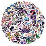 50Pcs JoJo's Bizarre Cartoon Adventure Stickers for Kids Teens Girls Adult, Waterproof Vinyl Movie Decal for Water Bottle Skateboard Guitar Travel Case Bike Laptop,Car Bumper,Luggage,Phone (JO)