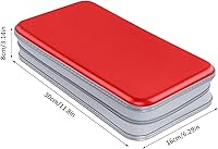 Vista 60 de Estuche para CD, capacidad para 80 unidades, para CD/DVD, cartera, de plástico duro, CD y DVD, carpetas de almacenamiento para automóvil, hogar