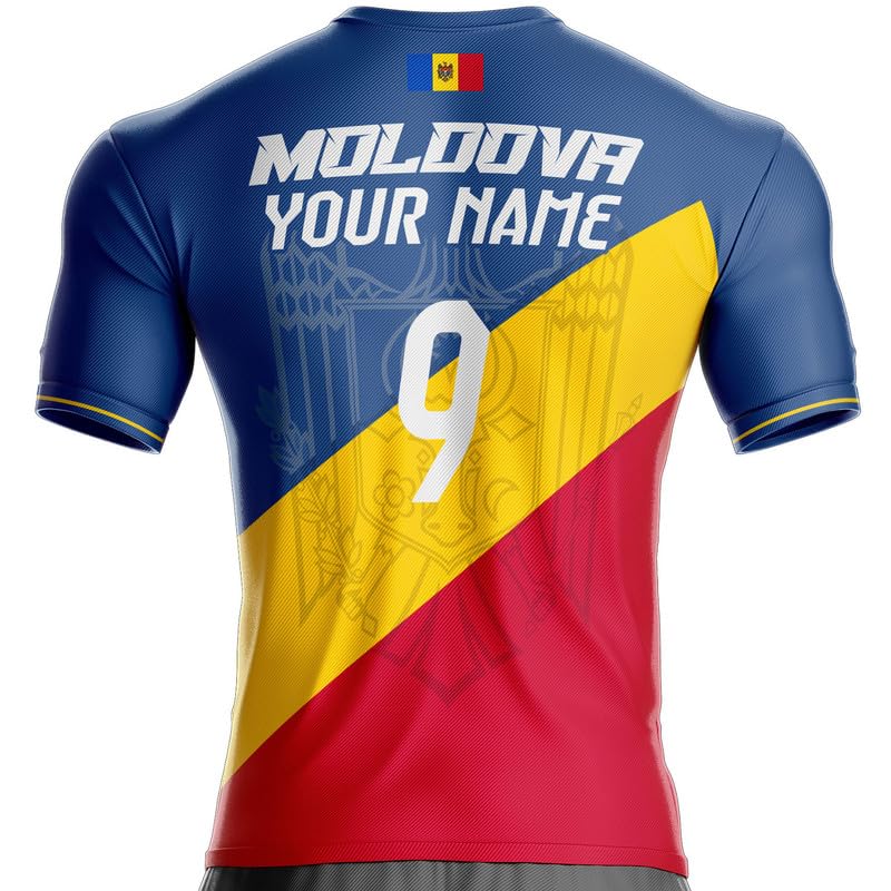 Maillot Moldavie MD-373 football drapeau guyanais contre la transpiration