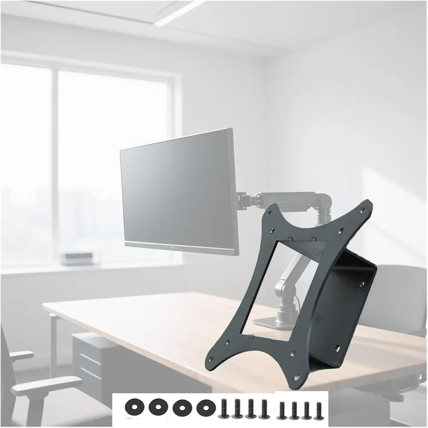 Wall Mounts VESA Adapter，Compatible for HP，Compatible for Omen 25i Monitor Mount Bracket VESA 75x75mm & 100x100mm Monitor Arms Stands 25 Inch TV Spare Parts