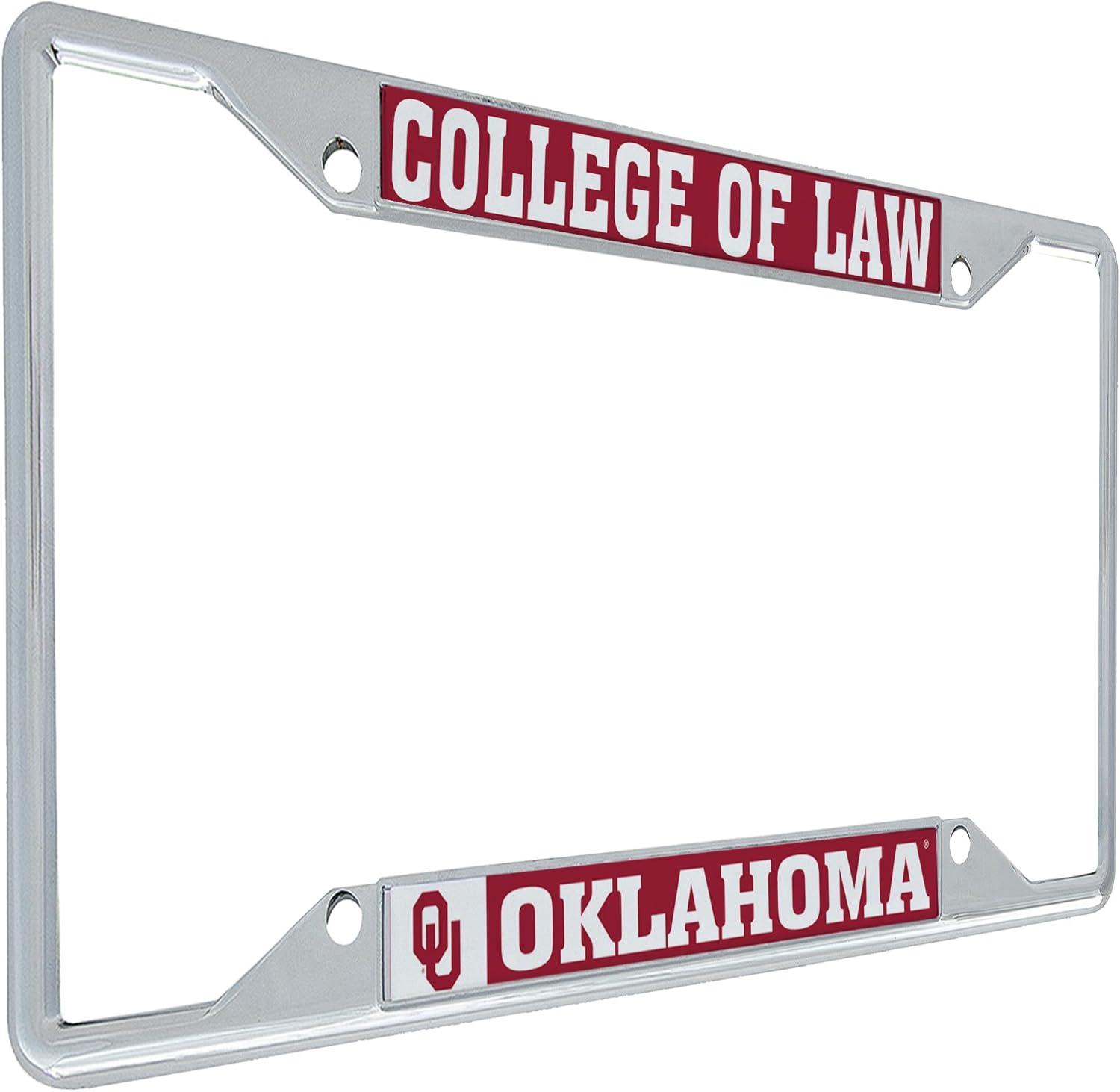 Desert Cactus The University of Oklahoma License Plate Frame Sooners Car Accessories Tag Holder for Front or Rear of Car (College of Law)
