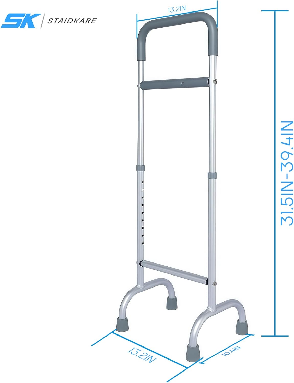 Stand Assist Cane，Aluminum Walking Cane,Body Recovery Aid Tool,Lightweight(2.3lb), Height Adjustable 31.5-39.3in, Elderly Walking Aid for Elderly Handicap or Pregnant Women