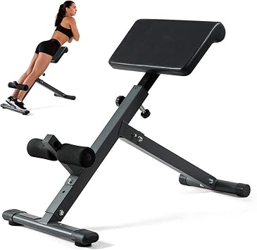 Hyperextension Roman Chair Foldable Back Extension and Abdominal Trainer