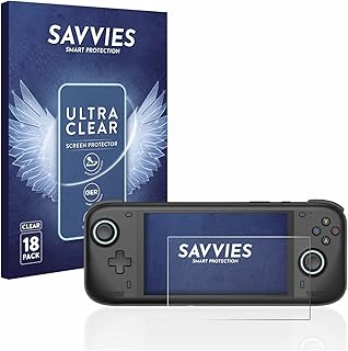 Savvies Screen Protector compatible with AYN Loki Max Protection Film Clear 18-Pack