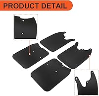 Vista 5 de ECOTRIC Aletas de barro compatibles con Toyota Tacoma 1995-2004 4x4 Prerunner con ruedas de 6 lengüetas, 4 guardabarros guardabarros protector