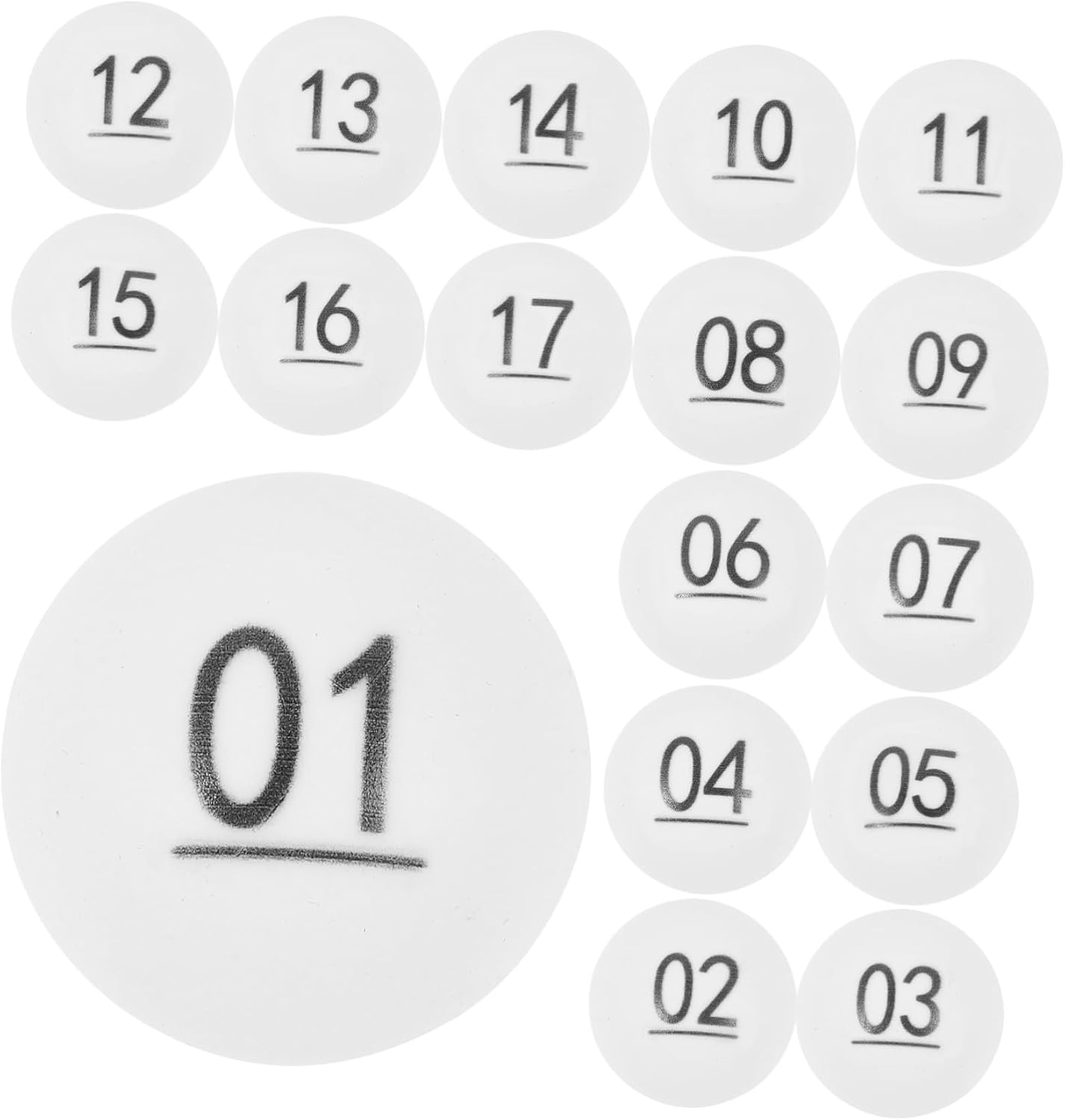 Cabilock 50pcs Raffle Numbers for Party Games Lottery Draws and Events Reusable Lottery for Fun Activities and Crafts