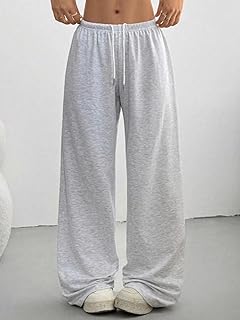 Women’s Baggy Wide Leg Sweatpants High Waist Lounge Pants Drawstring Loose Fit Trousers Fall Winter Fashion Outfits