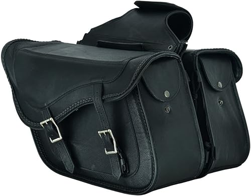 GARGOYLE BELLS Alforjas de motocicleta de cuero sintético, bolsa de equipaje para motocicleta impermeable, bolsas de sillín para motocicletas