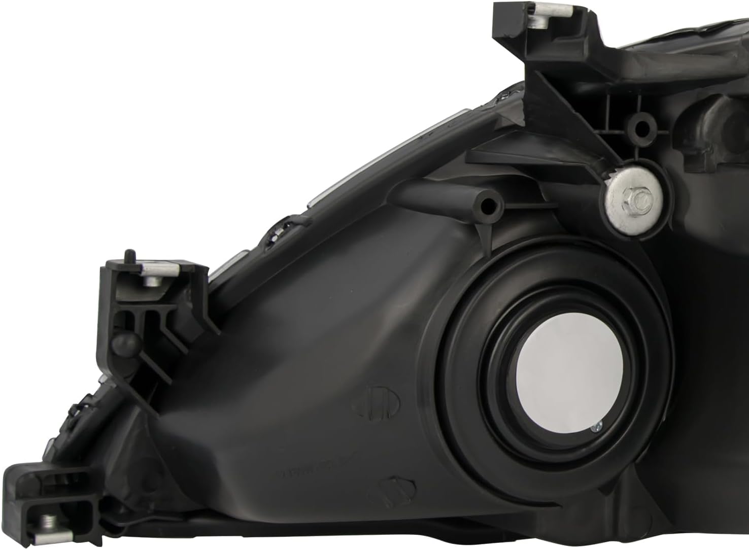 Headlight Assembly,Chrome Headlights Compatible with Accord 2003-2007, Amber Reflector Color Clear Lens Color, OE Style Replacement Headlight Assembly