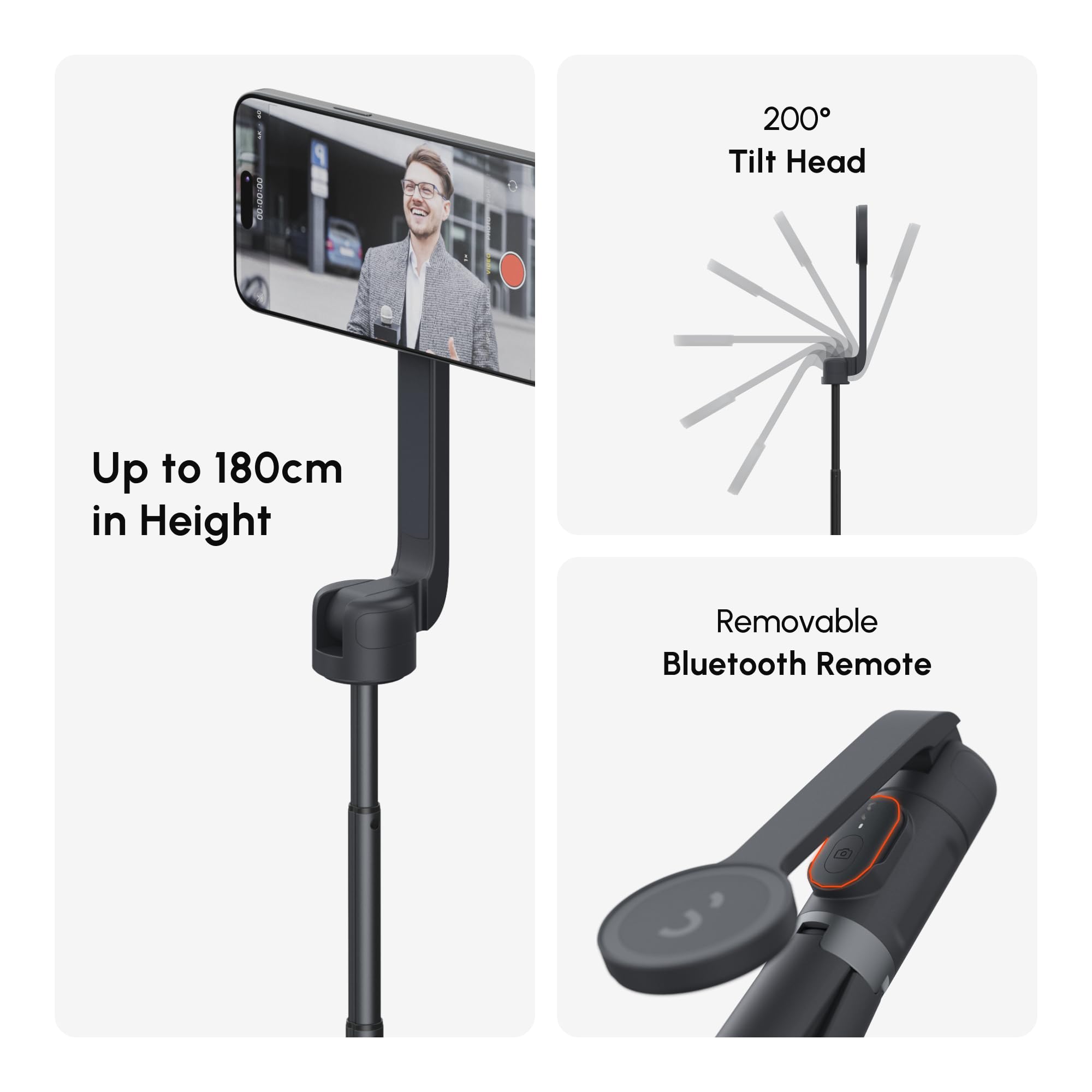 ShiftCam SnapStand Selfie – Trépied et perche selfie MagSafe