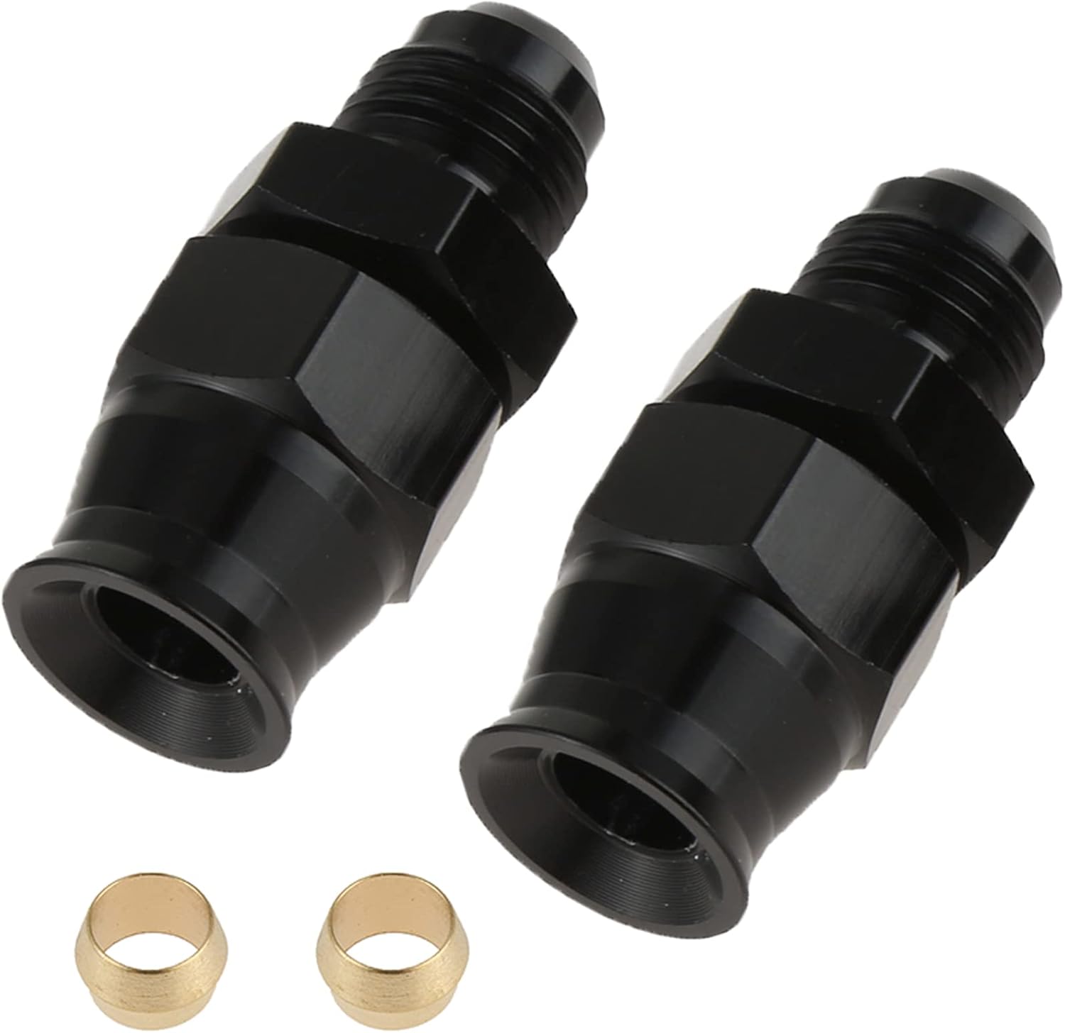 PETCHOR 6AN Male to 3/8" Tube Fitting Adapter, 6 AN Male Flare Aluminum Tubing