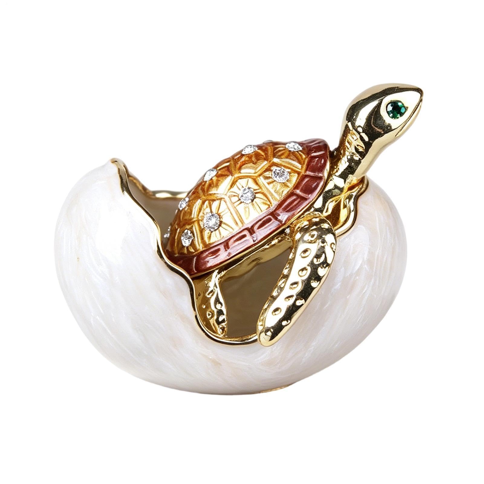 Boîte à bijoux tortue pour ne plus perdre vos bagues sur la table