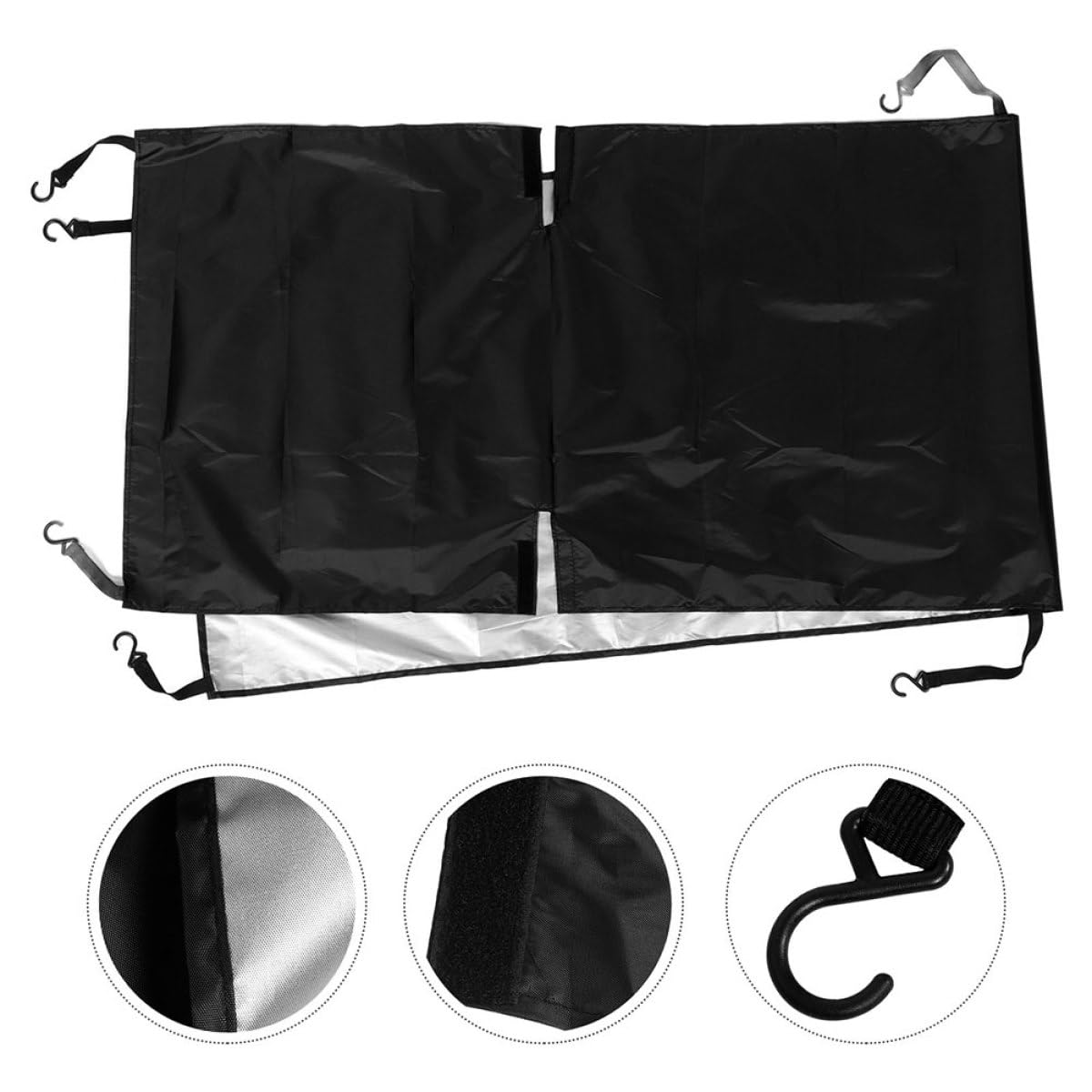 CHILDWEET Copertura Antipioggia per Scooter Elettrico Telo Oxford Rivestimento Argentato Resistente alle Intemperie 72X220Cm Uso Esterno