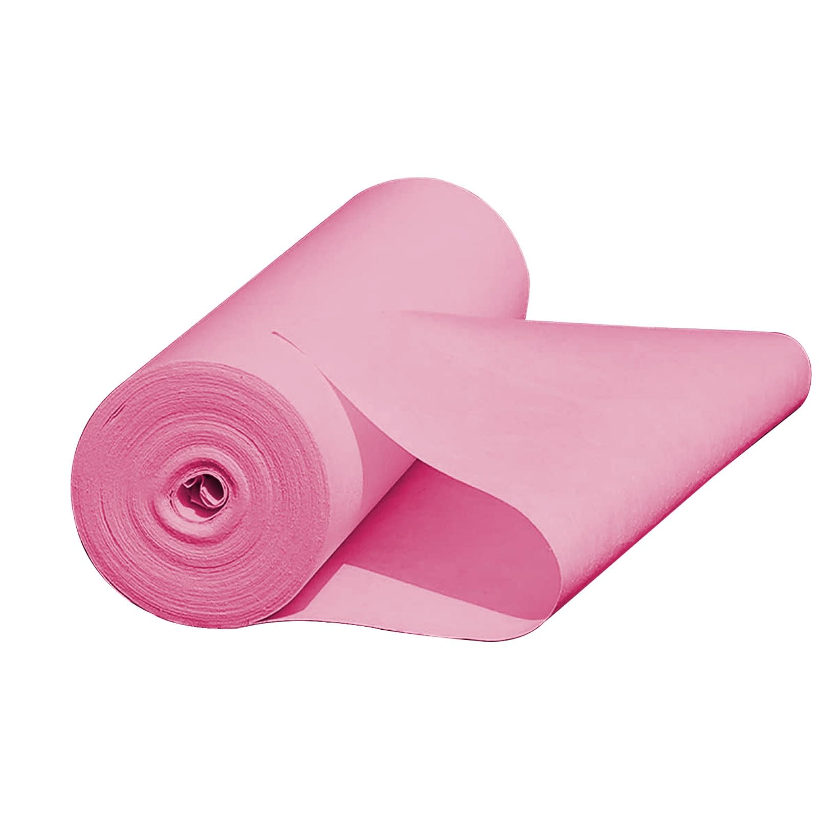 Rosa Hochzeits-Gangläufer, 2 mm dick, Polyester, Gangboden-Teppichläufer, rutschfest, Event-Laufsteg-Teppiche, Rolle für Kirchenpartys, Außen- und Innendekoration(1x30m)