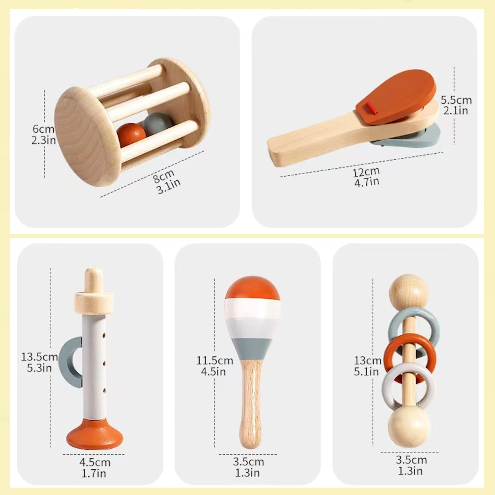 Houten maraca voor kinderen | De Speelgoedfee