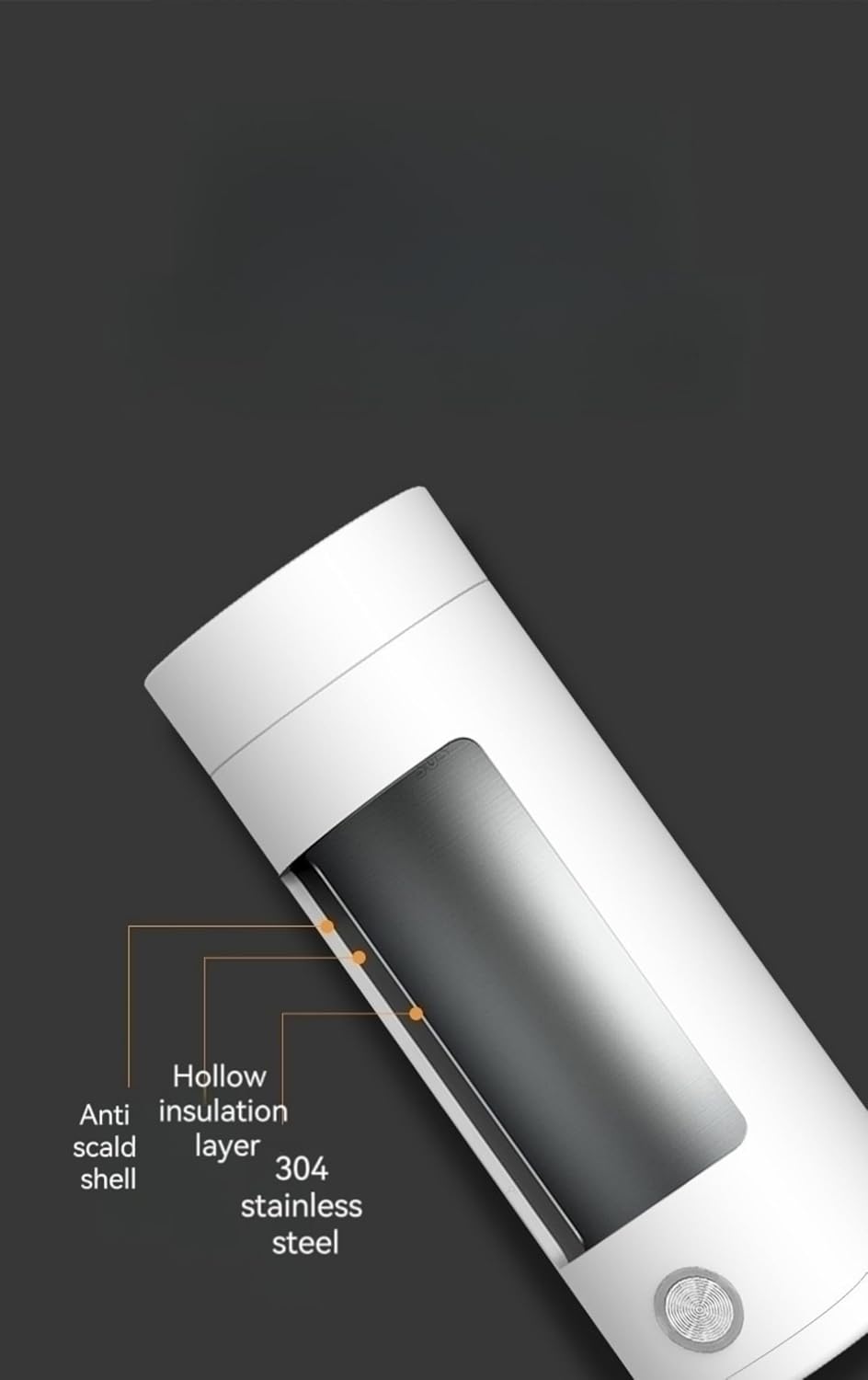 Electric Kettle - Small Portable Electric Mug With Integrated Kettle With Thermal Insulation And Auto Power-Off Function - Home Office Travelling (pink)