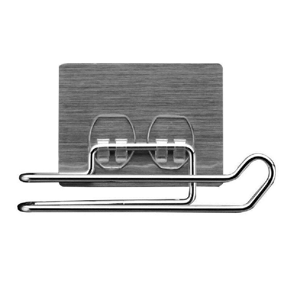SOPTOOL Stainless Steel Adhesive Wall Mounted No Drill Self Adhesive Toilet Paper Holder/Tissue Paper Roll Holder/Towel Holder/Bathroom Rack for Kitchen(Size- Medium, Load Capacity-5 Kg) (B091YVHP8T) Amazon Price History, Amazon Price Tracker