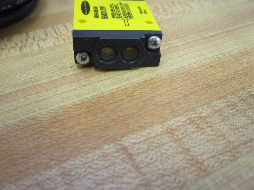 SM312W - Photoelectric Sensor, SM312 Series, Mini-Beam, Diffuse, 130mm, NPN/PNP, 10-30Vdc, Pre-Wired