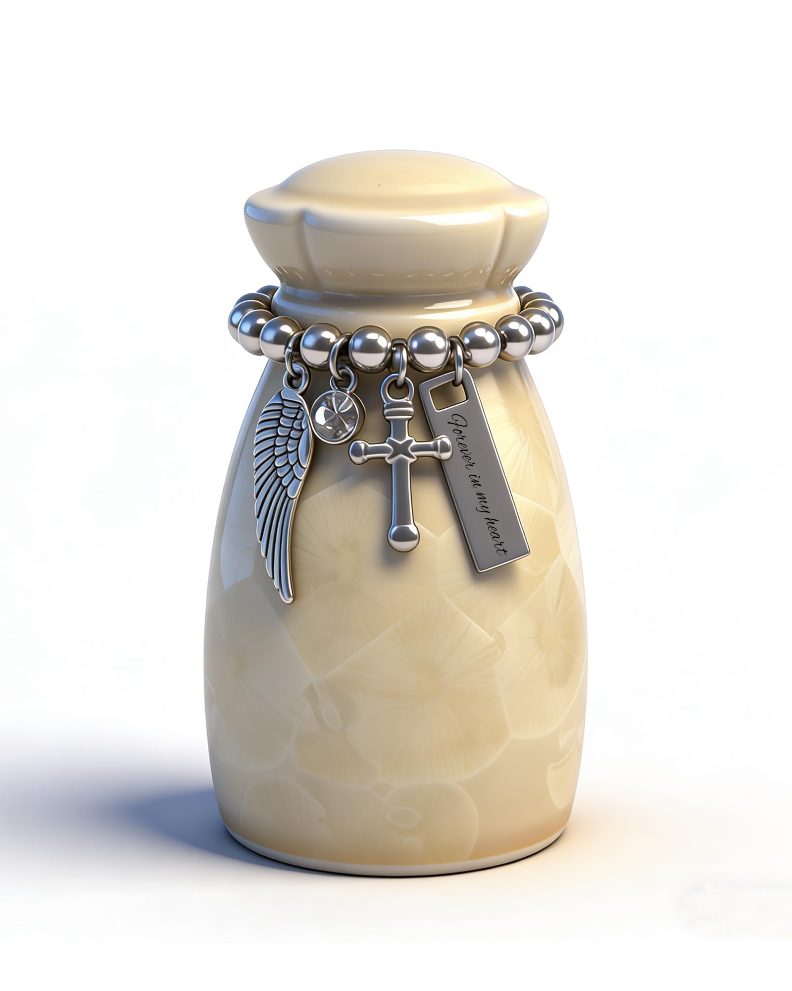Small Urns for Human Ashes Mini Marble Finish Keepsake Urn for Pet Cat Dog Ashes Memorial Cremation Urn for Women Men Decorative Funeral Urns (Yellow-B)