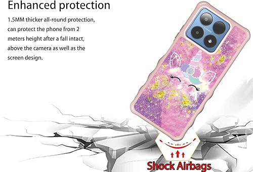 Miniatura 143 de Cricket Debut S2 - Funda compatible con AT&T Calypso 4 U380AC U380AA con protector de pantalla de vidrio templado, soporte de anillo, purpurina