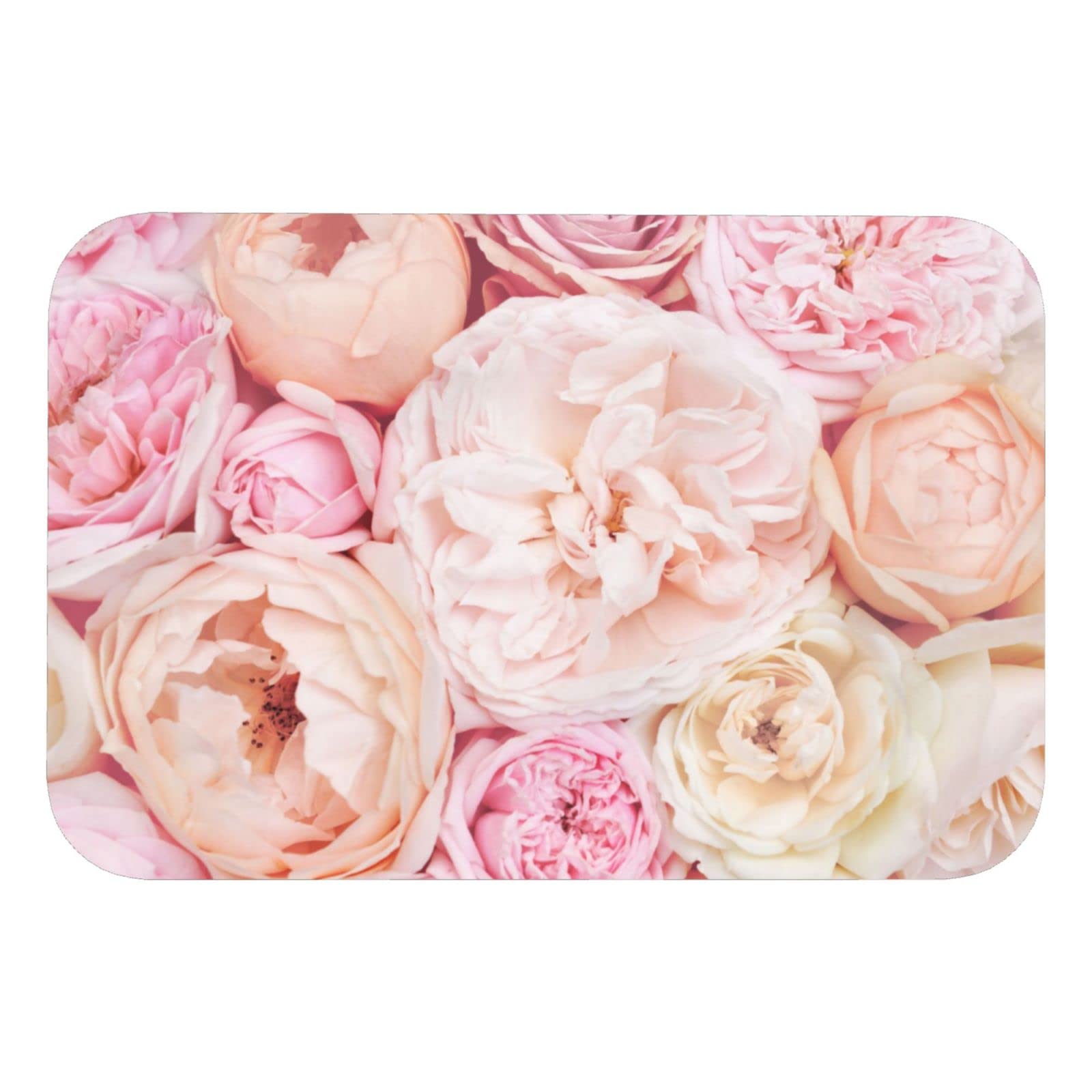 Tapis de bain diatomées rose : fini les glissades et sols humides