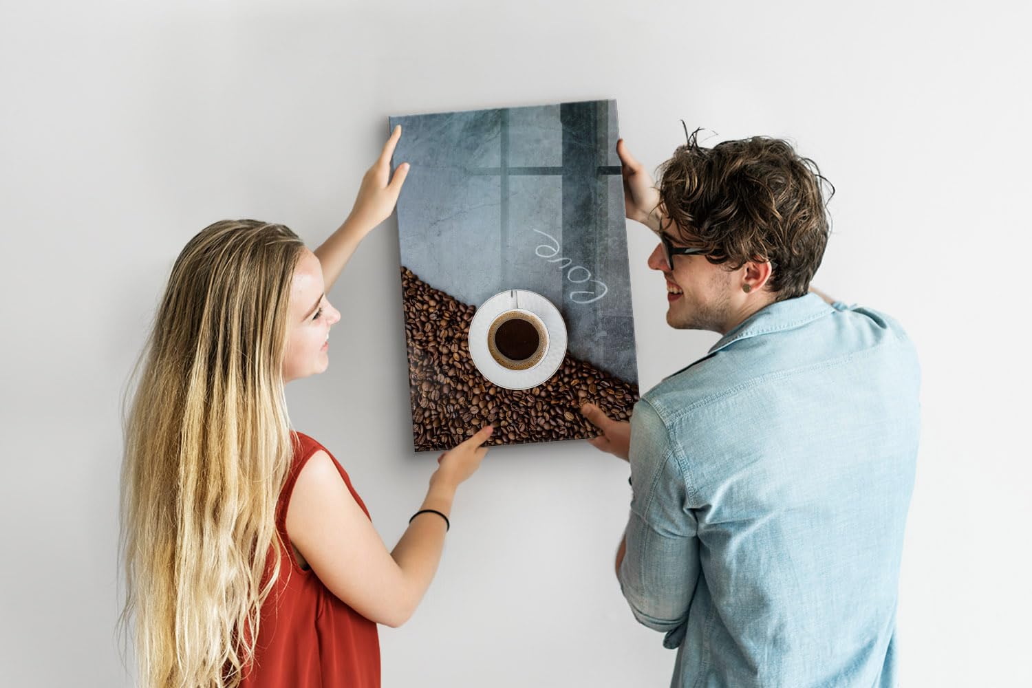 Lavagna in Metallo per Scuola, Ristoranti e Ufficio 40x60 Tazza di caffè