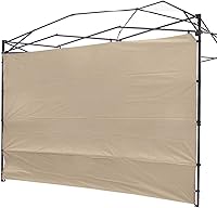 Vista 11 de Toldo Parasol Pared Lateral para Gazebos Carpa Impermeable para 10x10ft Pop up Pierna Recta Exterior 1 Pieza Nuevo Solo Negro