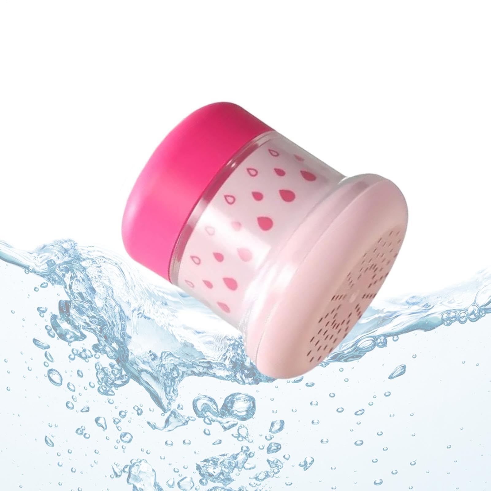 Wasserhahn-Wasserfilter, abnehmbares Verlängerungsrohr, wasserdicht, mit Spritzschutz und Wasserenthärtungsfunktion, für das Badezimmer geeignet (Hellrosa.)
