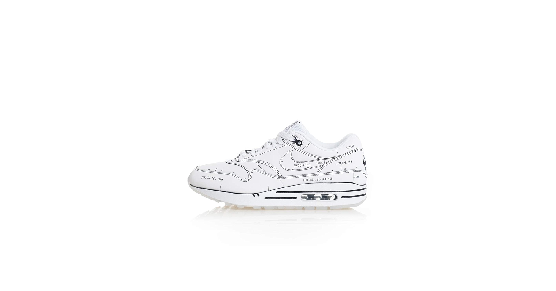 Amazon.com | Nike Mens Air Max 1 CJ4286 100 Sketch Schematic