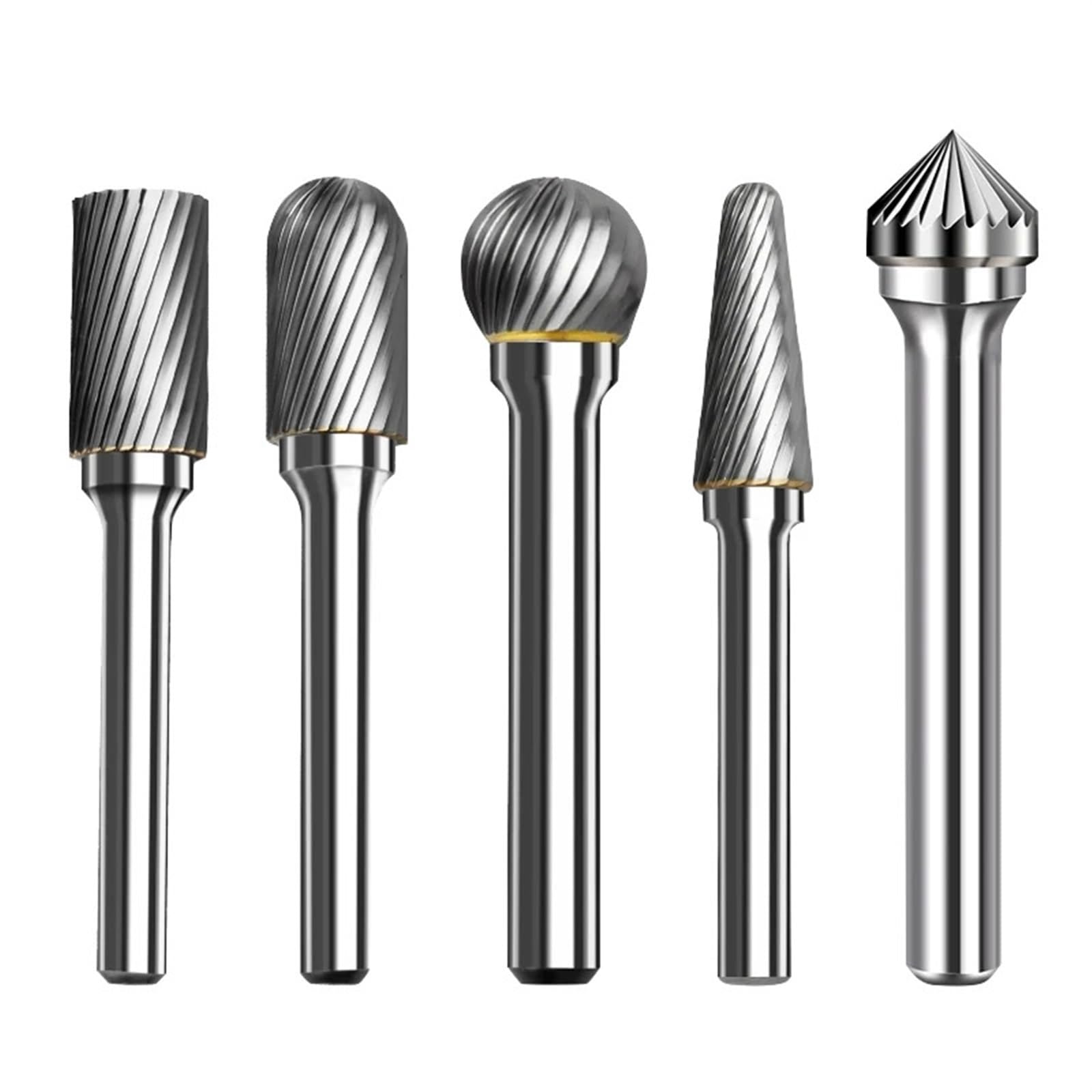 Fresa de carburo de 6 mm con vástago de Corte único for Herramientas de Tallado y fresado de Metal rotativo(1pc L Type 14x28mm)