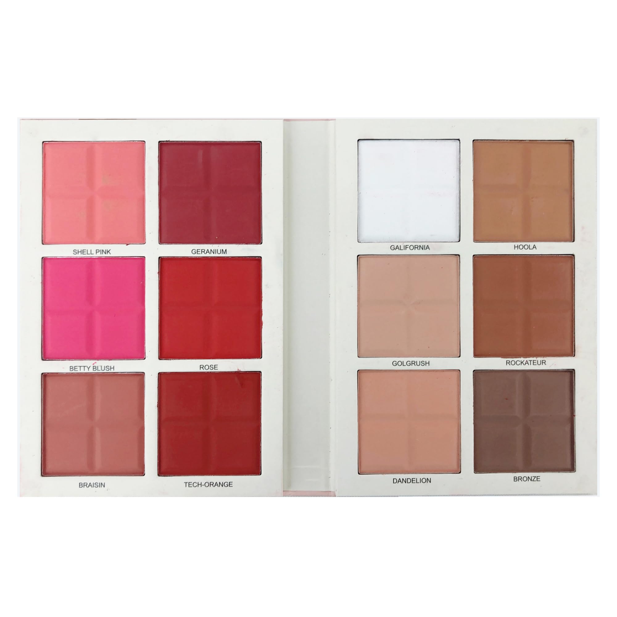 Daroge 12-Color Cream Blush & Contour Palette - Professional Makeup Kit with Vibrant Shades for All Skin Tones - Long-lasting and Blendable Formula