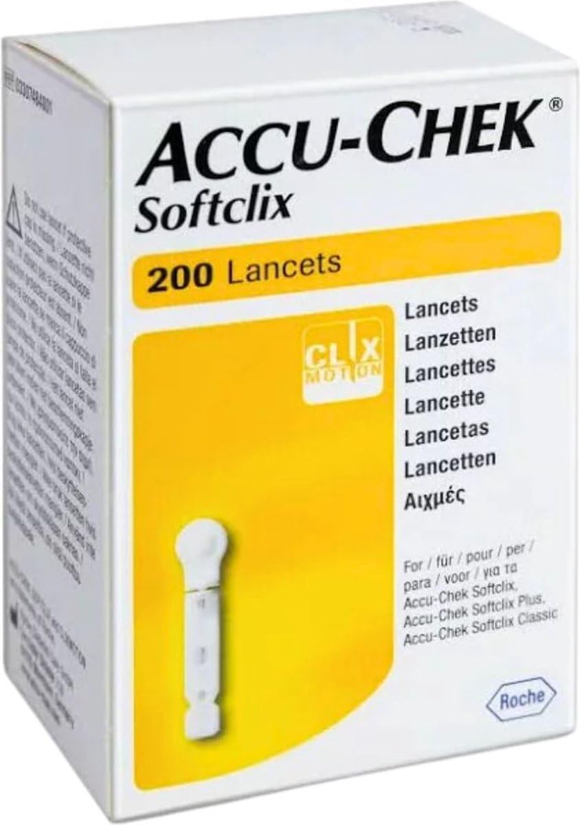 Accu-Chek Softclix Lancette Pungidito Monouso Diabetici Glicemia - 200 Pezzi