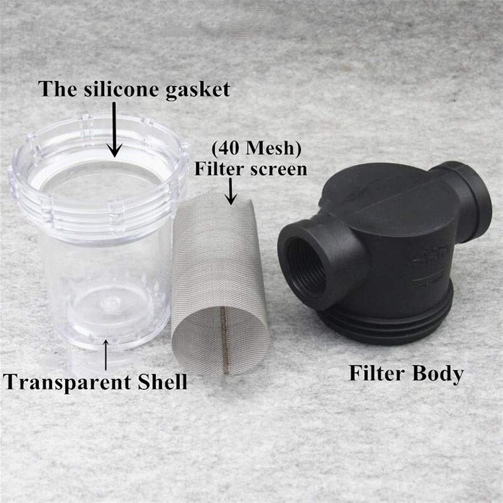 Filtro de Succión de Bomba de Agua, Filtro de Bomba de Agua, 1 Pieza de Filtro de Malla en línea de 1/2 Pulgada, 3/4 Pulgada y 1 Pulgada(1/2 Inch)